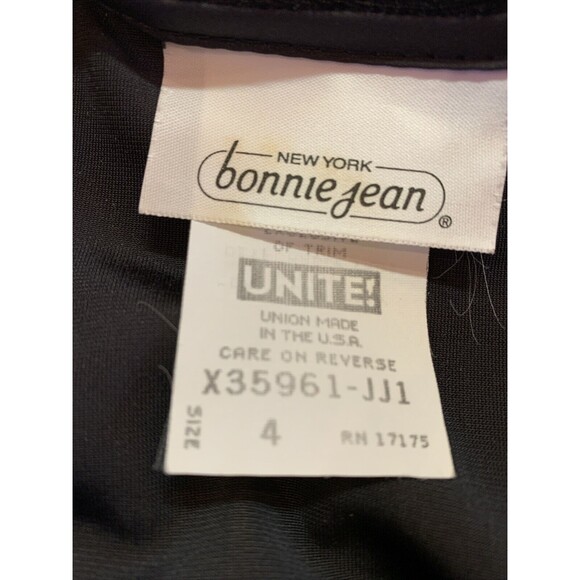 Vintage Bonnie Jean Velvet Taffeta Fairy Victorian Holiday Party Dress Girl's 4 - Picture 6 of 11